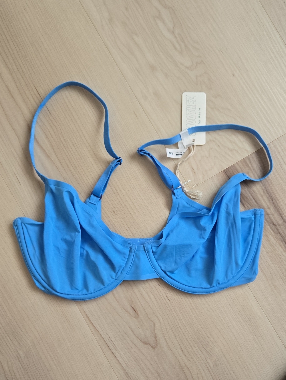 NWT aerie Full Coverage Bra, Blue, Size 32D